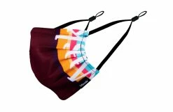 MAASK Masque Hygiénique Réutilisable Adulte Beet Bordeau