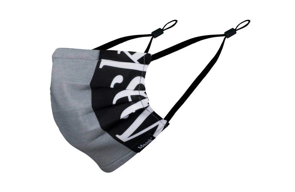 MAASK Masque Hygiénique Réutilisable Adulte Moon Gris Clair