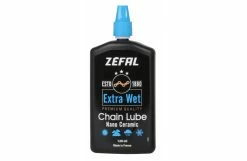 ZEFAL Lubrifiant Céramique Extra Wet Lube Pour Chaîne - Toutes Conditions - 120 Ml