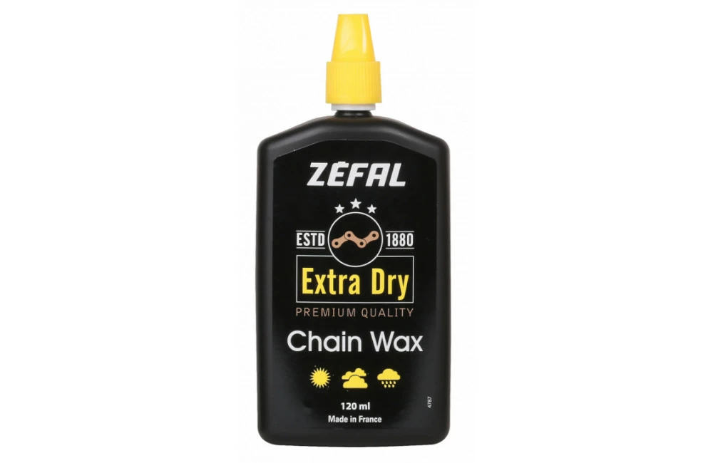 ZEFAL Lubrifiant Cire Extra Dry Wax Pour Chaîne - Toutes Conditions - 120 Ml